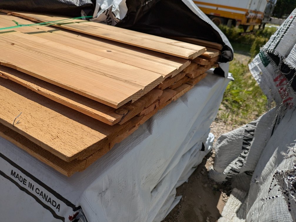 Western Red Cedar, Utility Channel Bandsawn, Kiln Dried, 1 x 8, 264 Linear Feet, 8' Lengths