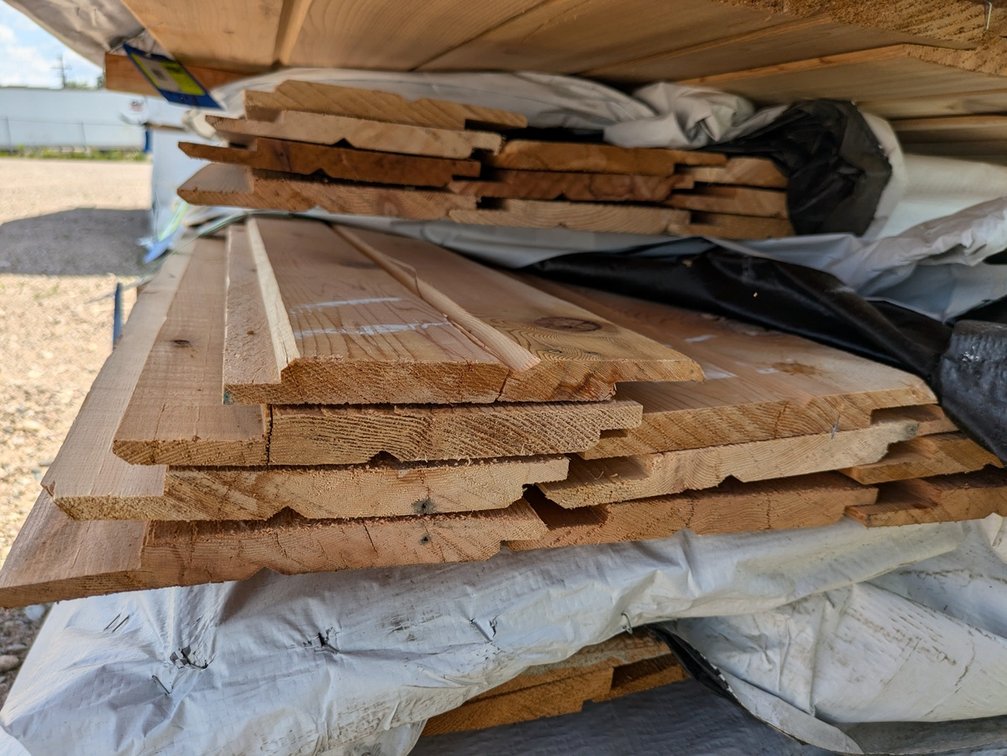 Western Red Cedar, Utility Channel Bandsawn, Kiln Dried, 1 x 8, 240 Linear Feet, 12' Lengths