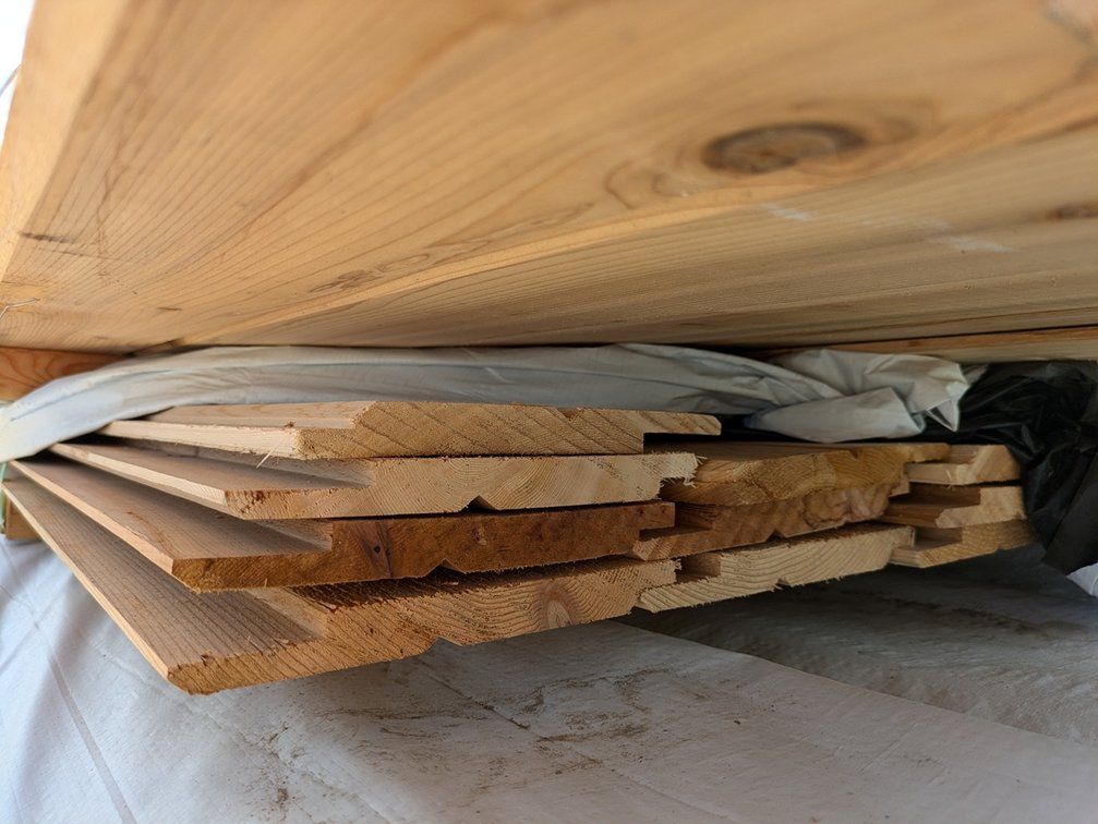 Western Red Cedar, Utility Channel Bandsawn, Kiln Dried, 1 x 8, 190 Linear Feet, 10' Lengths