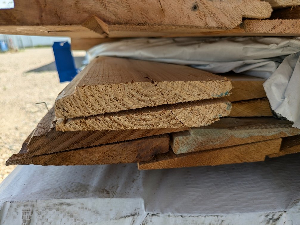 Western Red Cedar, Utility Thick Butt Bevel, Kiln Dried, 1 x 6, 252 Linear Feet, 10' and 12' Lengths