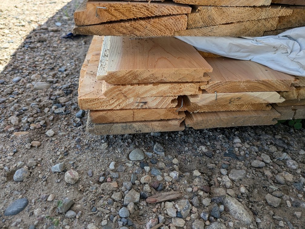 Western Red Cedar, Utility T & G, Kiln Dried, 408 Linear Feet, 10' and 12' Lengths