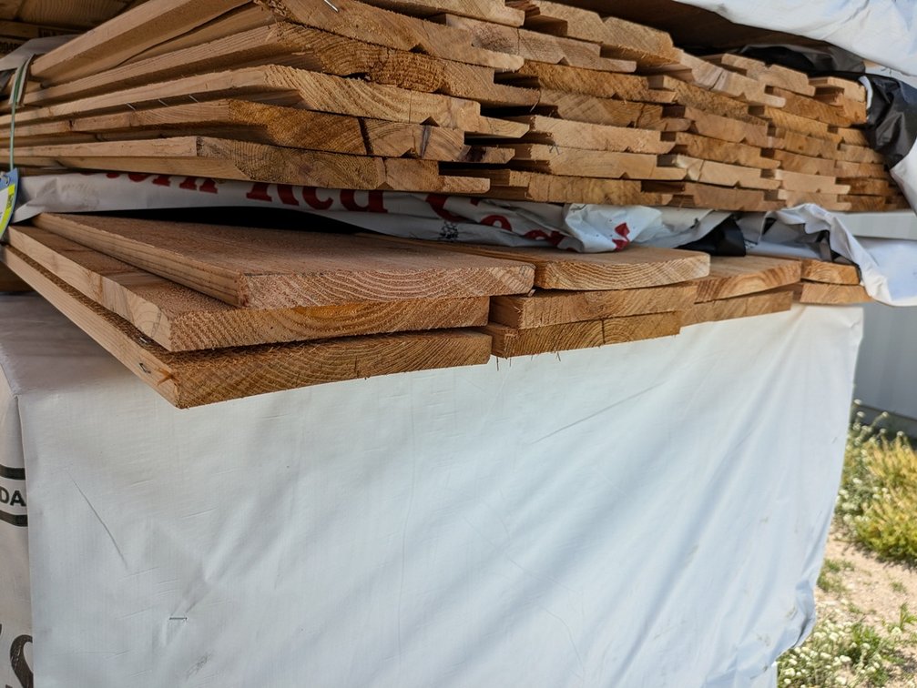 Western Red Cedar, Utility S1S2E, 1 x 8, 146 Linear Feet, 8' to 12' Lengths