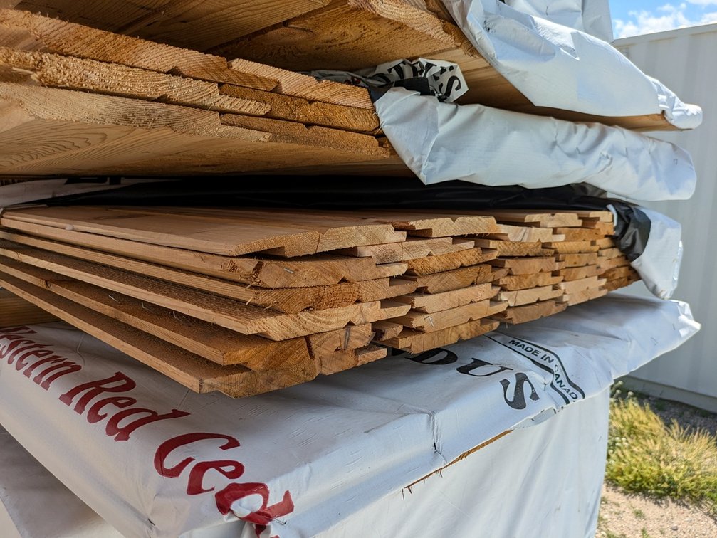 Western Red Cedar, Utility Channel Bandsawn, Kiln Dried, 1 x 8, 400 Linear Feet, 12' Lengths
