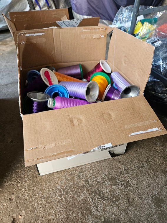 Box of Assorted Poly Thread