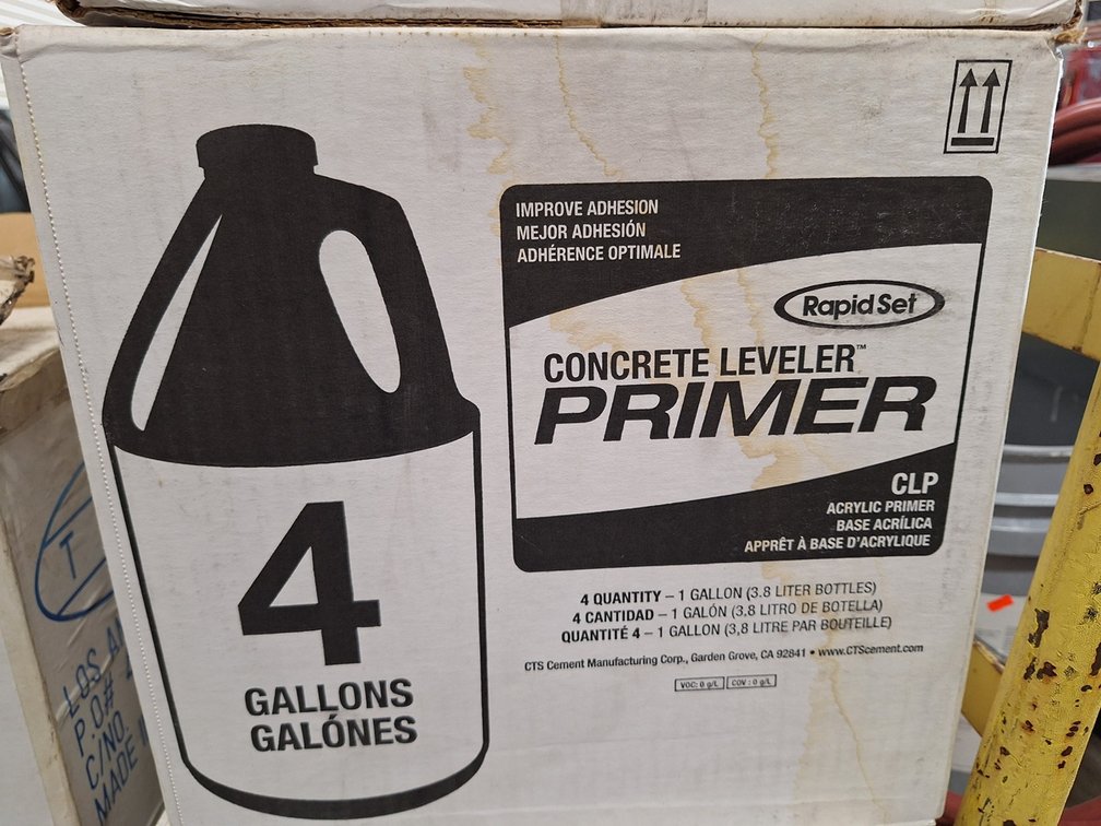 6 Boxes of Rapid Set Concrete Leveler Primer