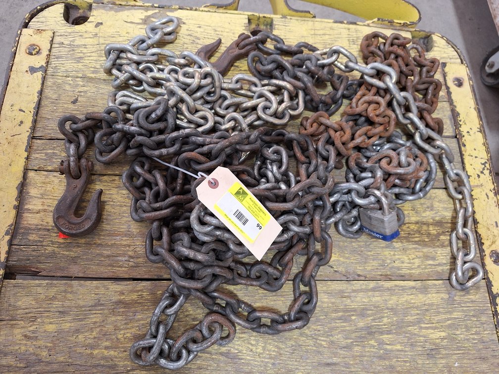 Assorted Heavy Duty Chains and Hooks
