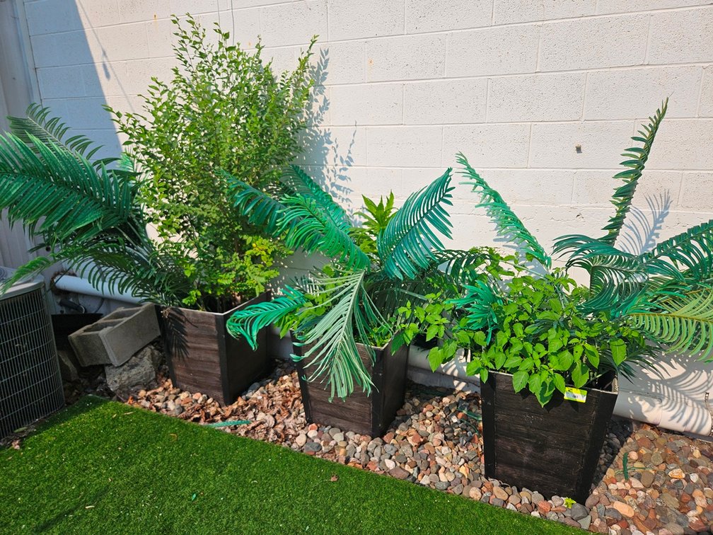 3 Planters, 18"x18"x22"