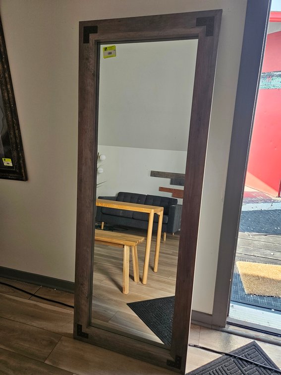 Framed Mirror, 27"x70"