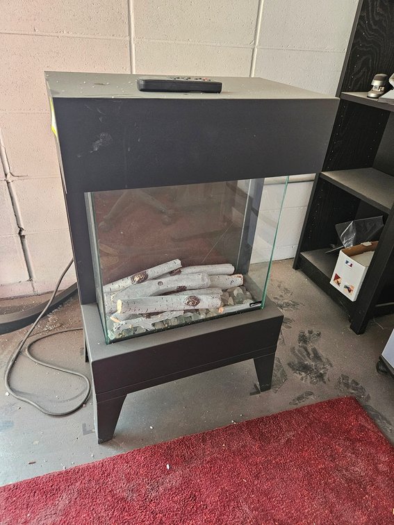 Electric Fireplace, 19.5"x12"x33"
