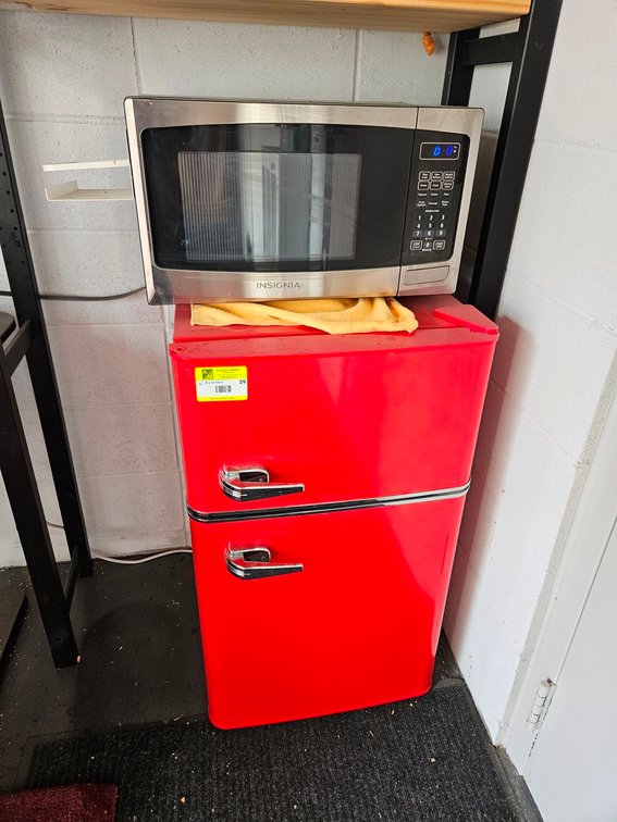 Insignia Mini Refrigerator/Freezer 33" Tall, Insignia Microwave