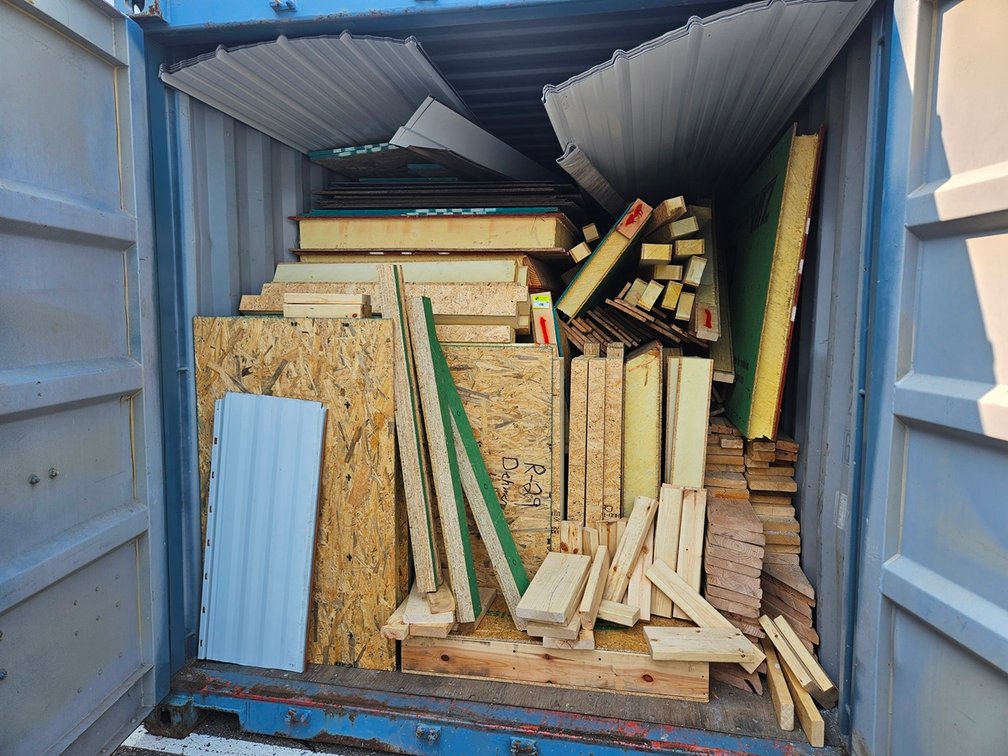 Assorted Contents, Lumber, Insulated Panels, Metal Sheets, More