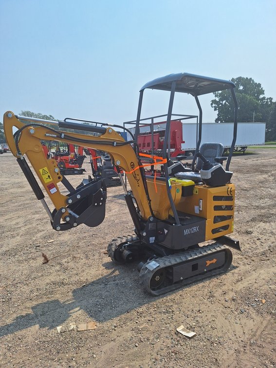 2025 CFG Mini Excavator, Model MX12RX, Serial MX12RX2025J000601, RATO, 13.5HP, 8.6KW with Pilot System, Gasoline Engine with EPA, BKT, Unused