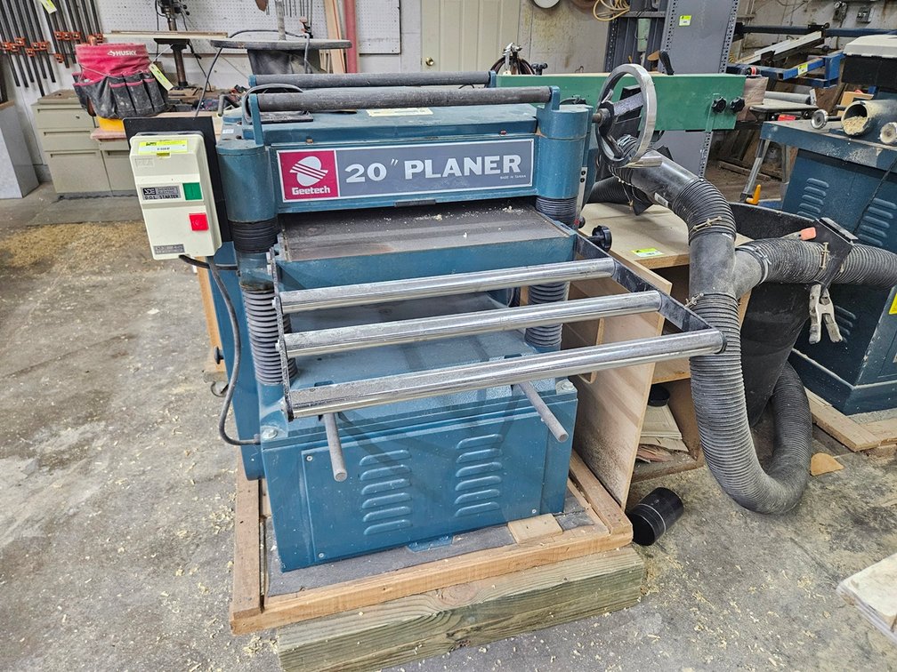Geetech 20" Planer, Model GT-500, Serial 00-0424, 5 HP, 230V, 1 PH