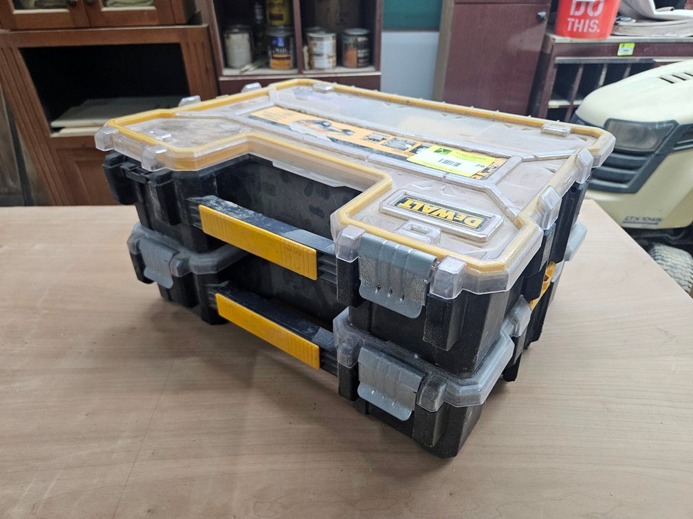 2 Dewalt Stacking Poly Hardware Cases
