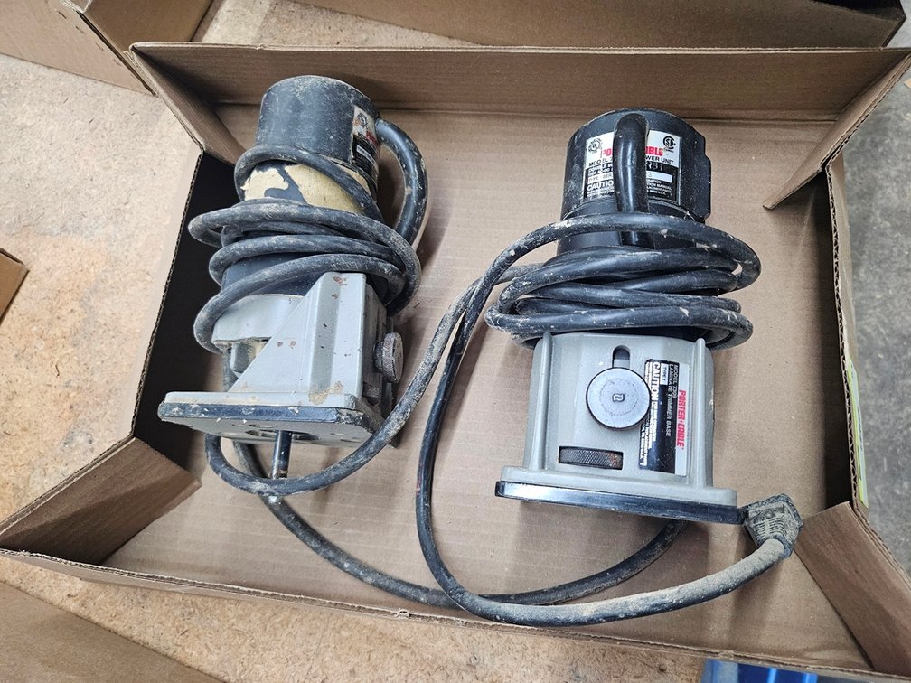 2 Porter Cable Routers/Laminate Trimmers