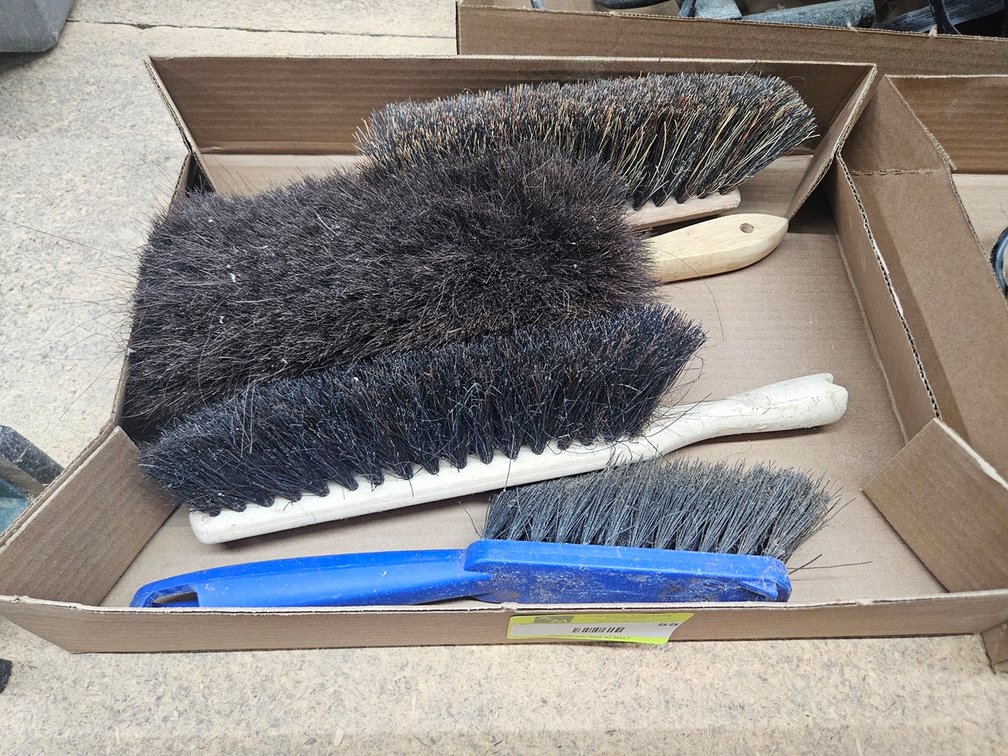 4 Assorted Dust Brooms