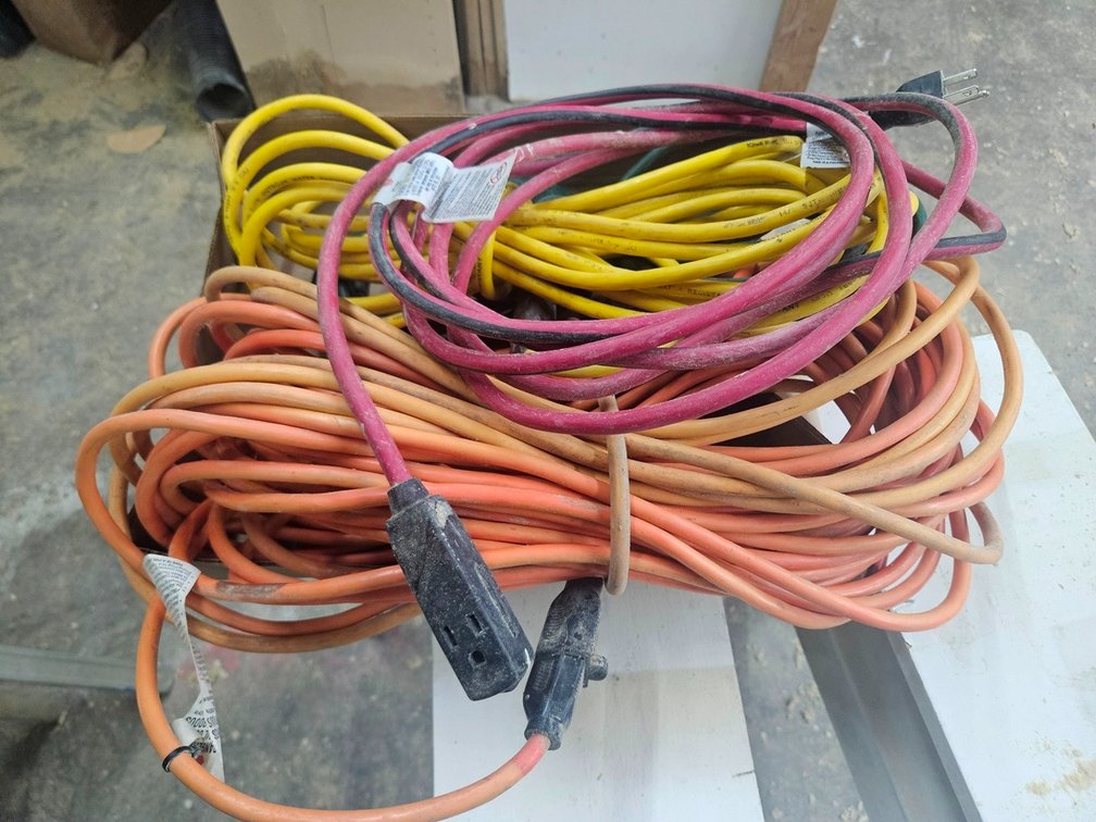 4 Assorted Extension Cords