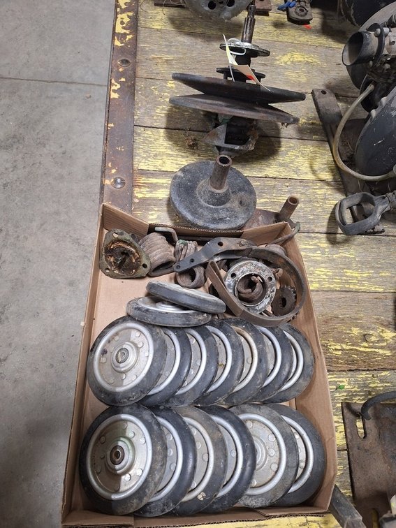 Box of Bogie Wheels and Drive Parts