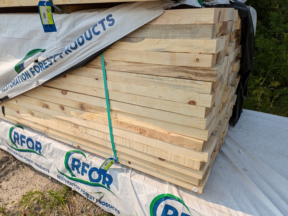 Pine, 2x6, Saw Texture, Finger Joint Kiln Dried, 128 Pieces, 12' Long, 1536 Linear Feet