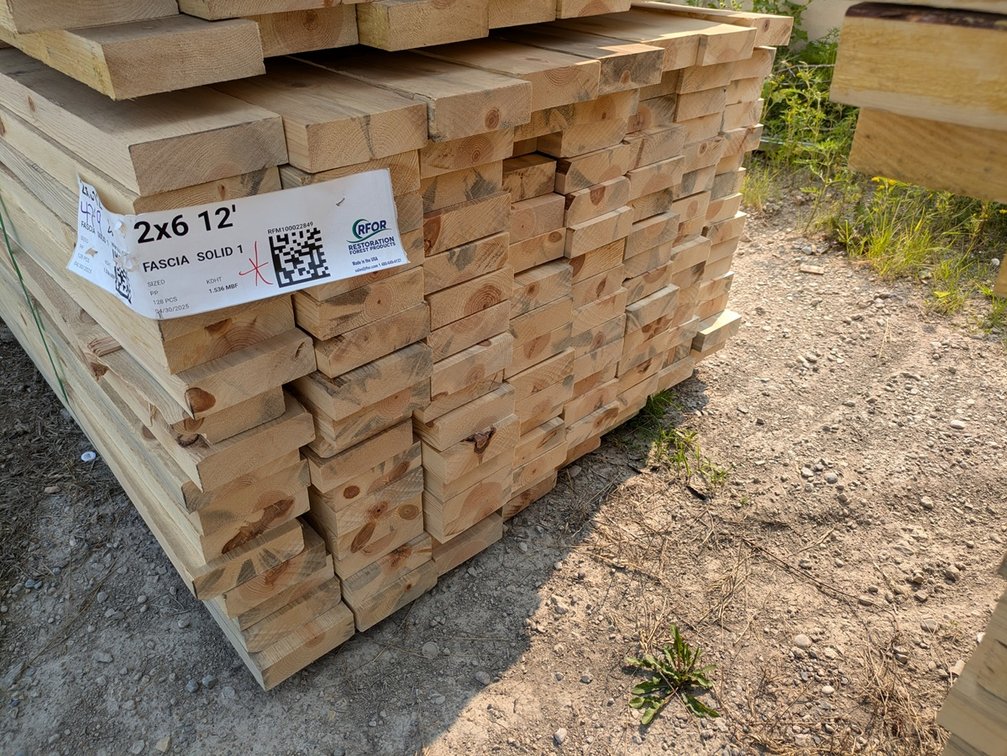 Pine Fascia, 2x6, 128 Pieces, 12' Long, 1536 Linear Feet
