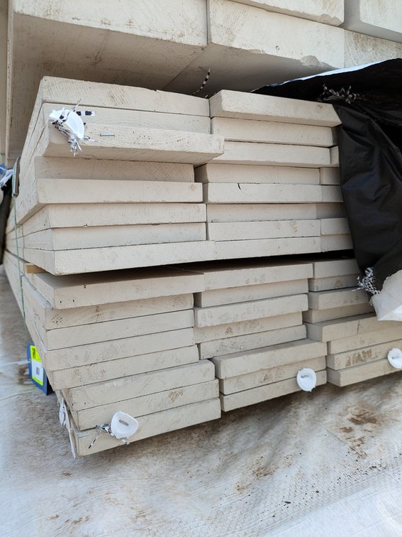 Pine Fascia, 1x6 Primed, Finger Joint S1S2E, 126 Pieces, 16' Long, 2016 Linear Feet