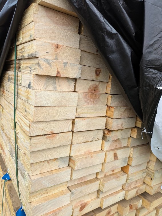 Pine, 2x6, Finger Joint, 123 Pieces, 12' Long, 1476 Linear Feet