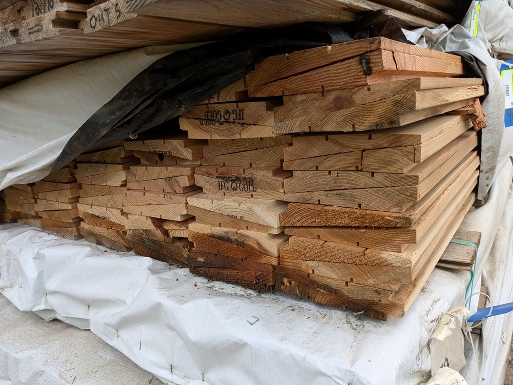 Western Red Cedar, 5/4x6, Outs, RAB Bevel, 848 Linear Feet, 335 Sq. Ft., 6' to 10' Lengths
