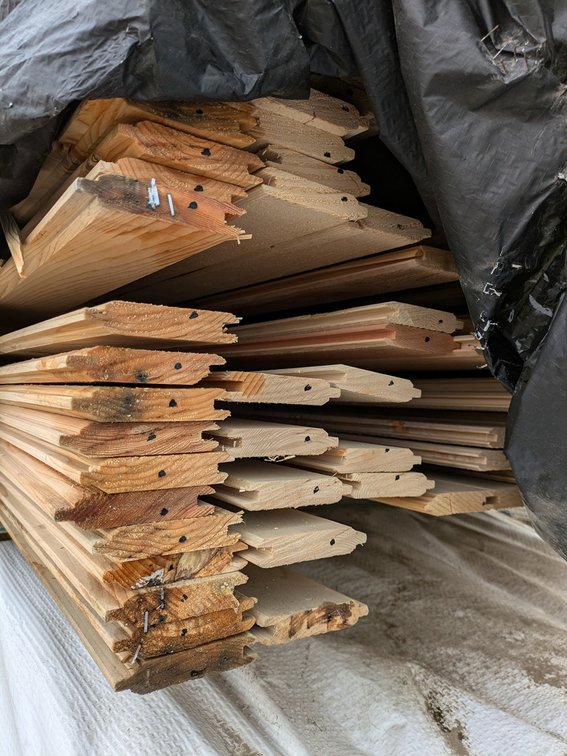 Cedar, 1x4, Outs, Tongue and Groove WP4 V Joint, 3729 Linear Feet, 971 Sq. Ft., 8' and 10' Lengths