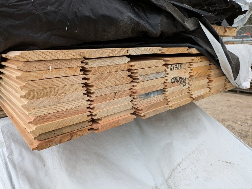 Cedar, 1x6, Cabin Grade Tongue and Groove V Joint, 680 Linear Feet, 290 Sq. Ft., 8' Lengths