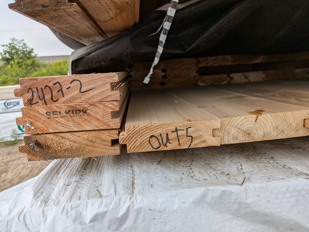 Western Red Cedar, 2x6, Tongue and Groove C/M S2S, 194 Linear Feet, 83 Sq. Ft., 6' and 8' Lengths