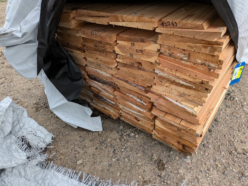 Western Red Cedar, 5/4x8, Outs, RAB Bevel, 289 Linear Feet, 122 Sq. Ft., 6' to 10' Lengths
