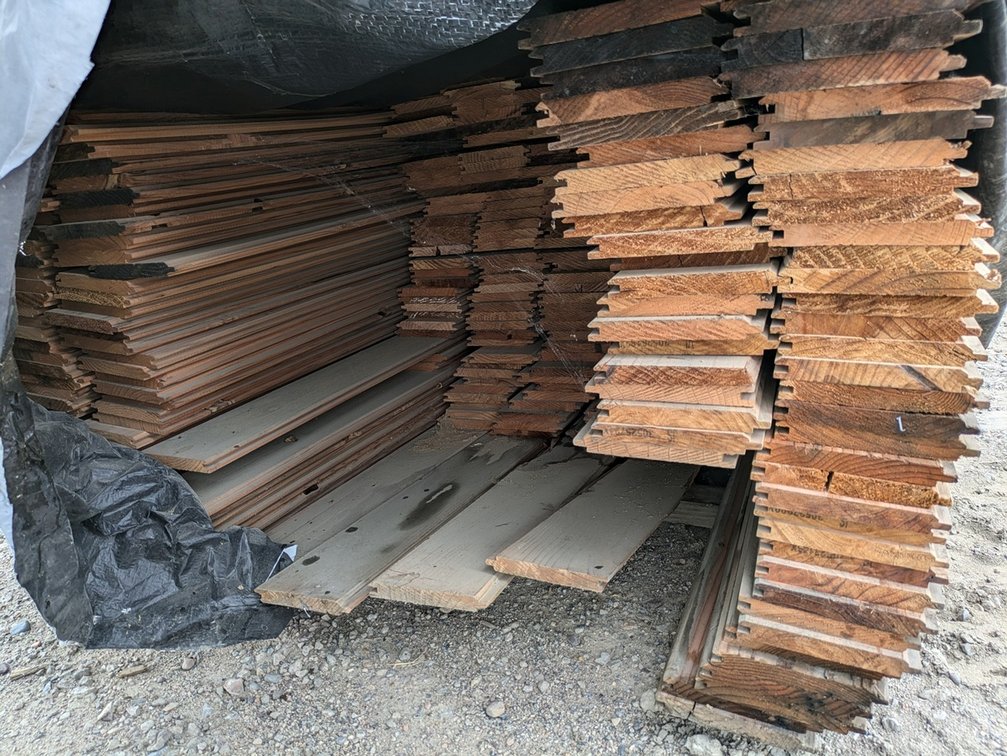 Redwood, 1x6, Cabin Grade Tongue and Groove, 2008 Linear Feet, 857 Sq. Ft., 6' and 8' Lengths