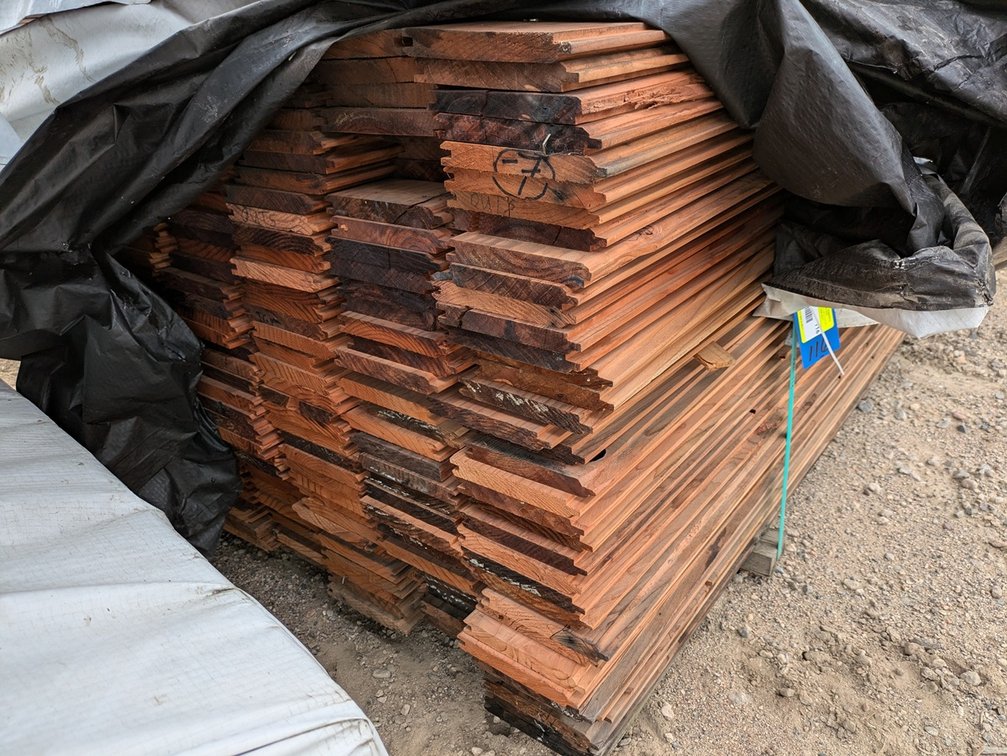 Redwood, 1x6, Cabin Grade Tongue and Groove, 2278 Linear Feet, 973 Sq. Ft., 6' to 10' Lengths