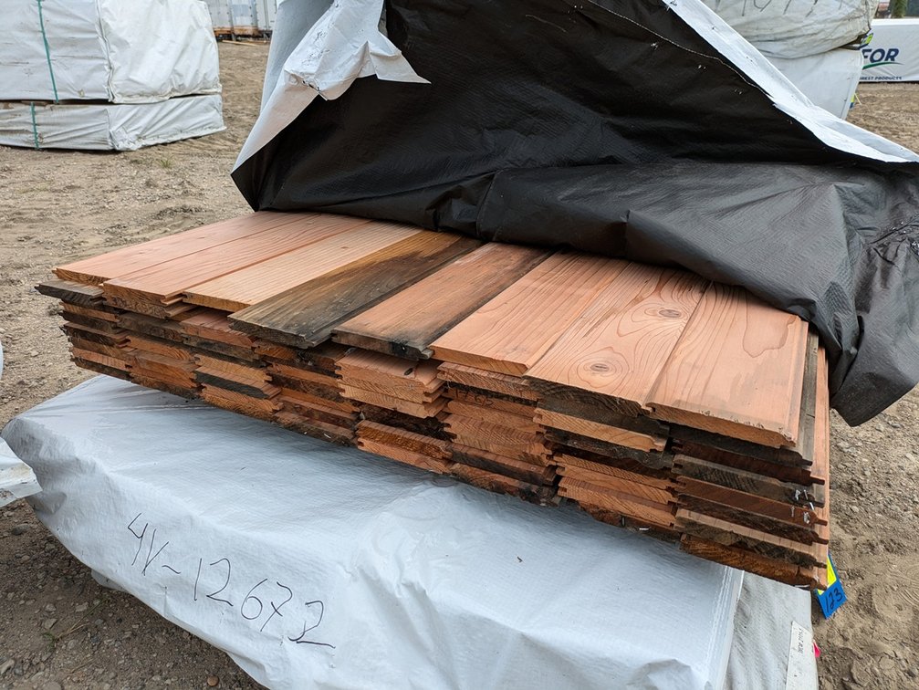 Redwood, 1x6, Cabin Grade Tongue and Groove, 862 Linear Feet, 368 Sq. Ft., 10' and 12' Lengths