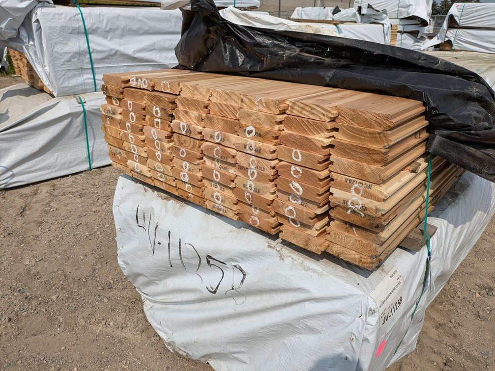 Western Red Cedar, 2x6, Outs, Tongue and Groove WC-200, 570 Linear Feet, 243 Sq. Ft., 6' and 8' Lengths