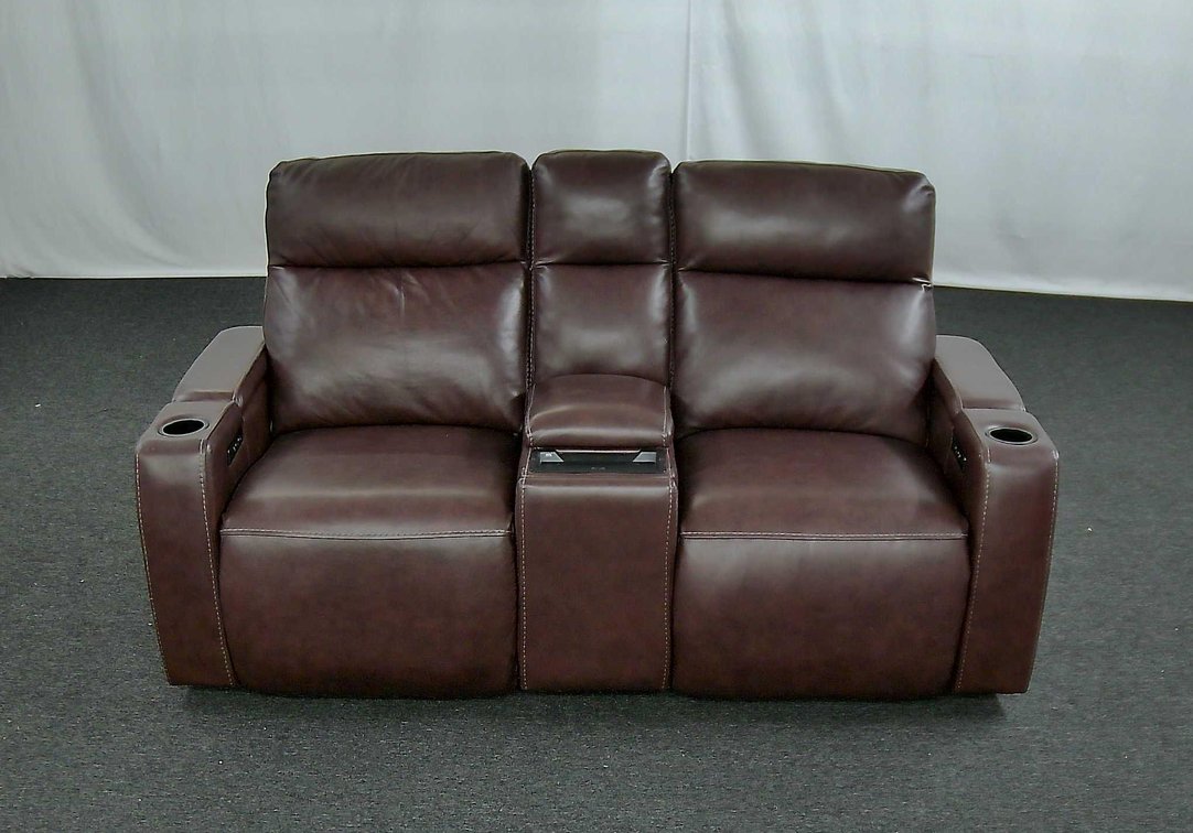 Macys Greymel Leather Power Reclining Loveseat W/Wireless Charger Online Retail: $2579