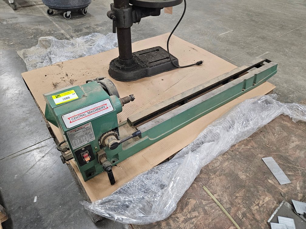 Central Machinery 12"x36" Wood Lathe, 3/4 HP, 120V