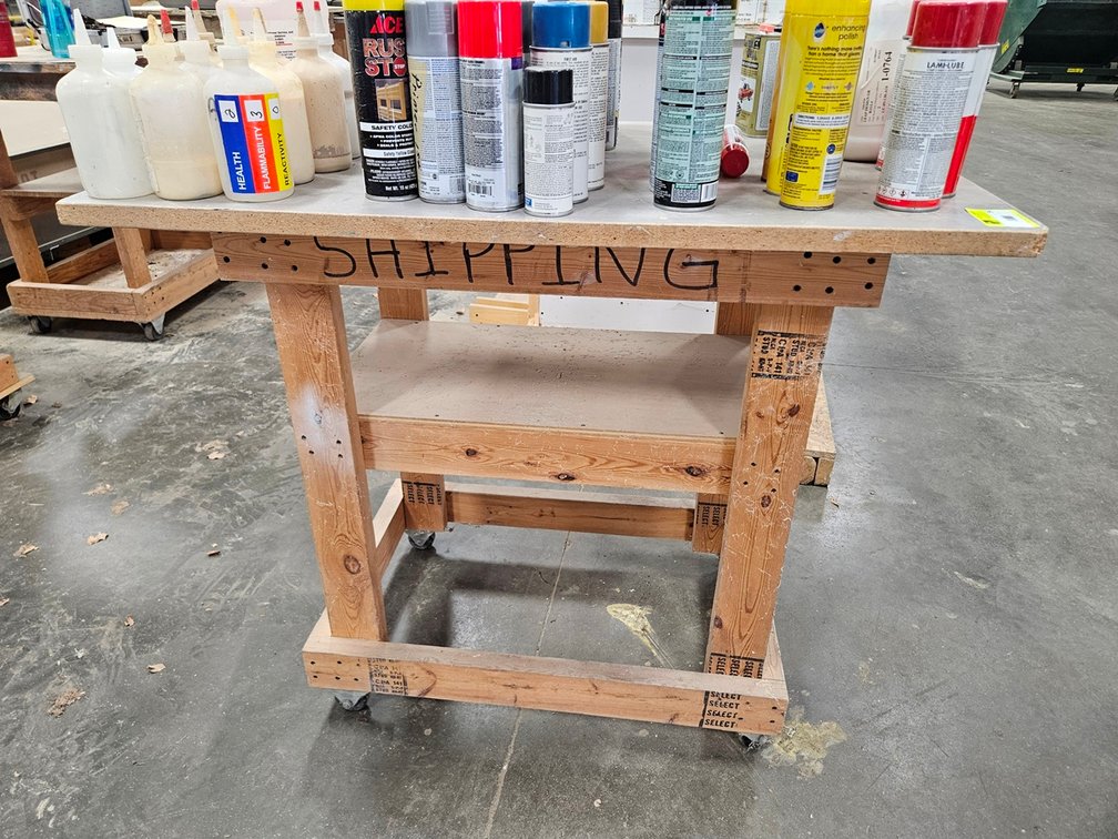 Wood Shop Cart, 42"x28"x37"