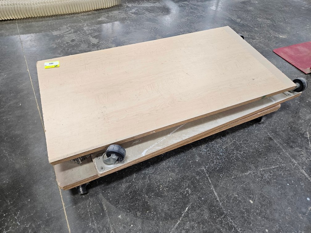 3 Assorted Flat Carts, 46"x23"