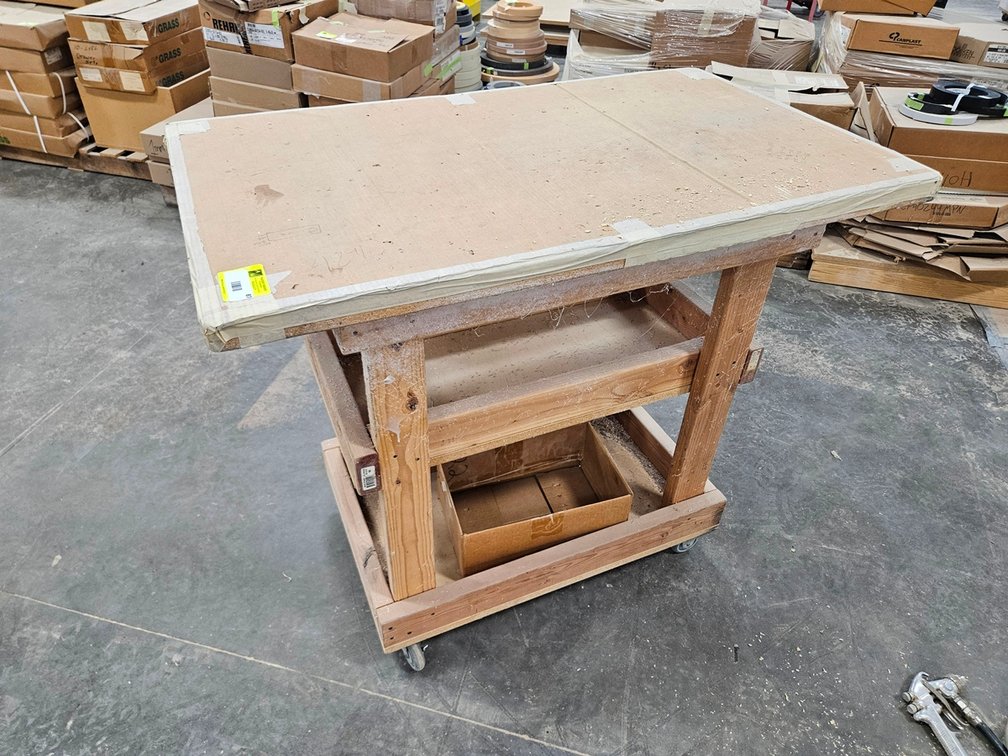 Wood Shop Cart, 44"x26"x38"