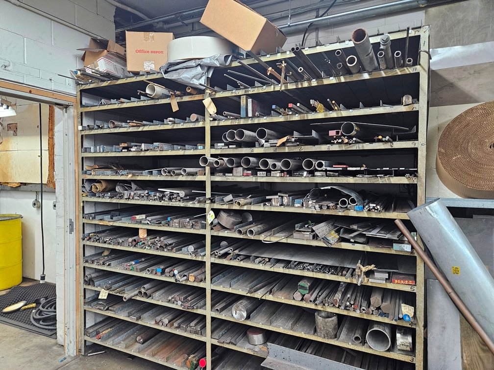 Metal Rack 96"x42"x84" with Metal Stock