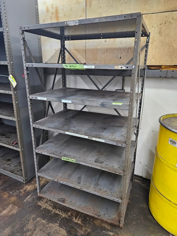Metal 7 Tier Shelf, 36"x24"x64"