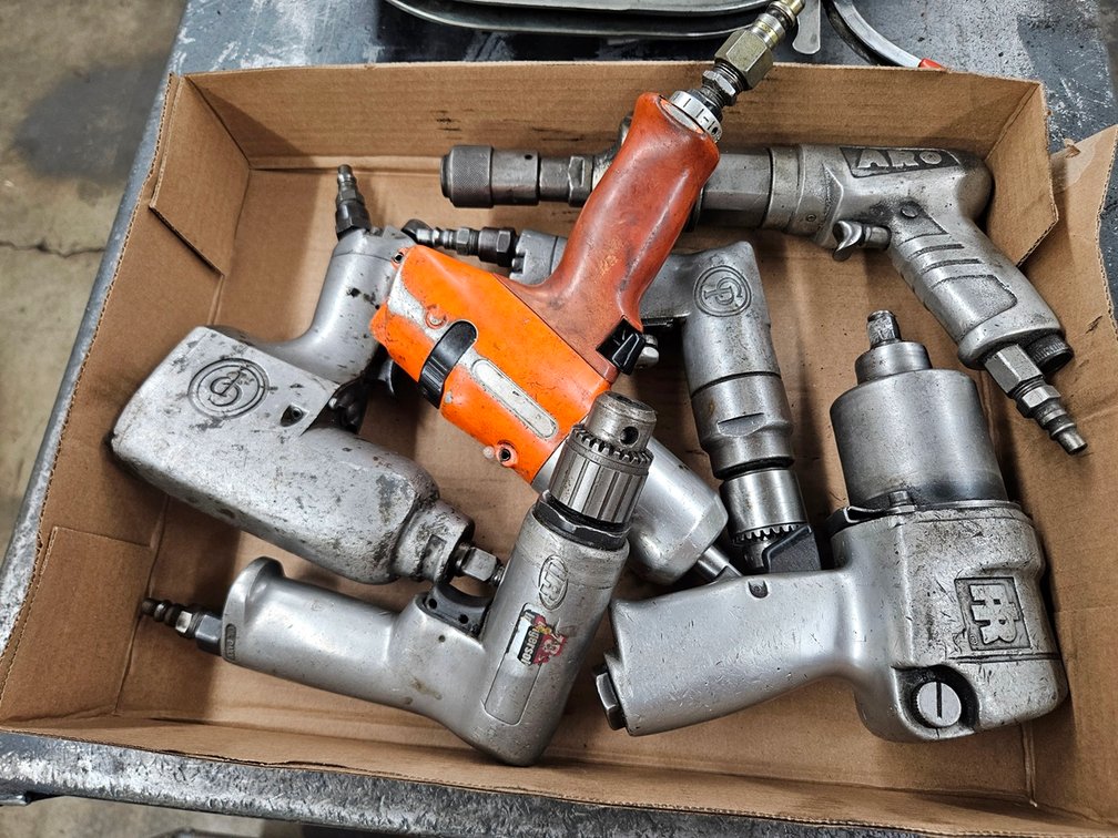 6 Assorted Pneumatic Tools