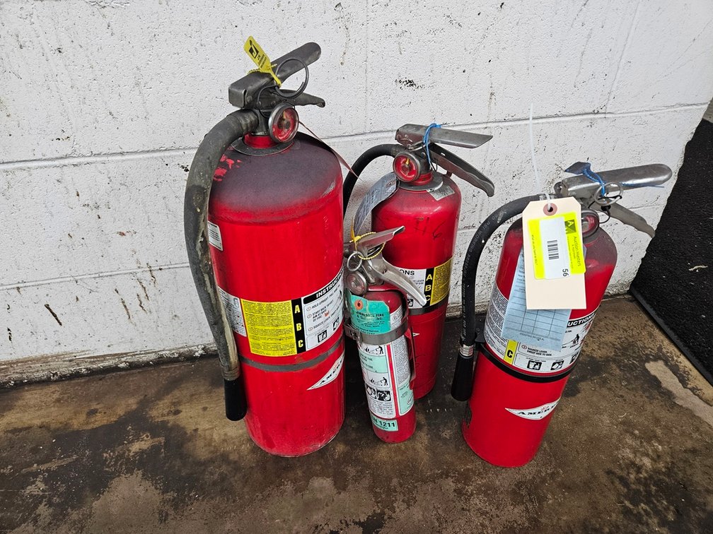 4 Assorted Fire Extinguishers