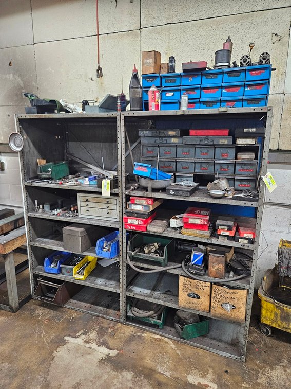 Contents of 2 Shelves, Hardware, Tools, Shop Supplies