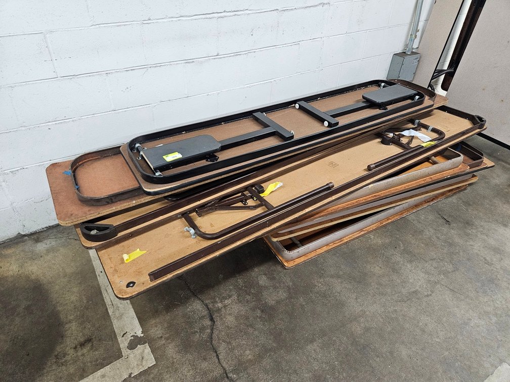 8 Assorted Folding Tables