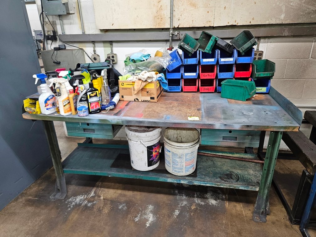 Work Bench 72"x36"x33" with Contents