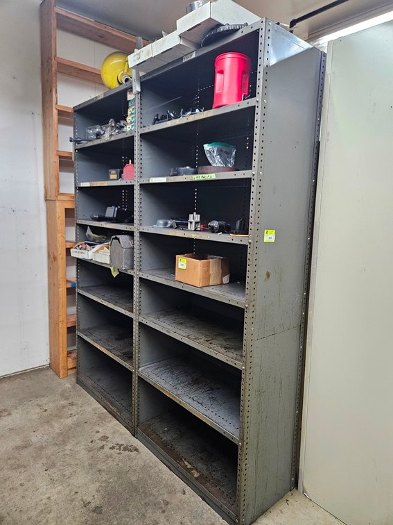 2 Metal Shelves, 36"x18"x86"