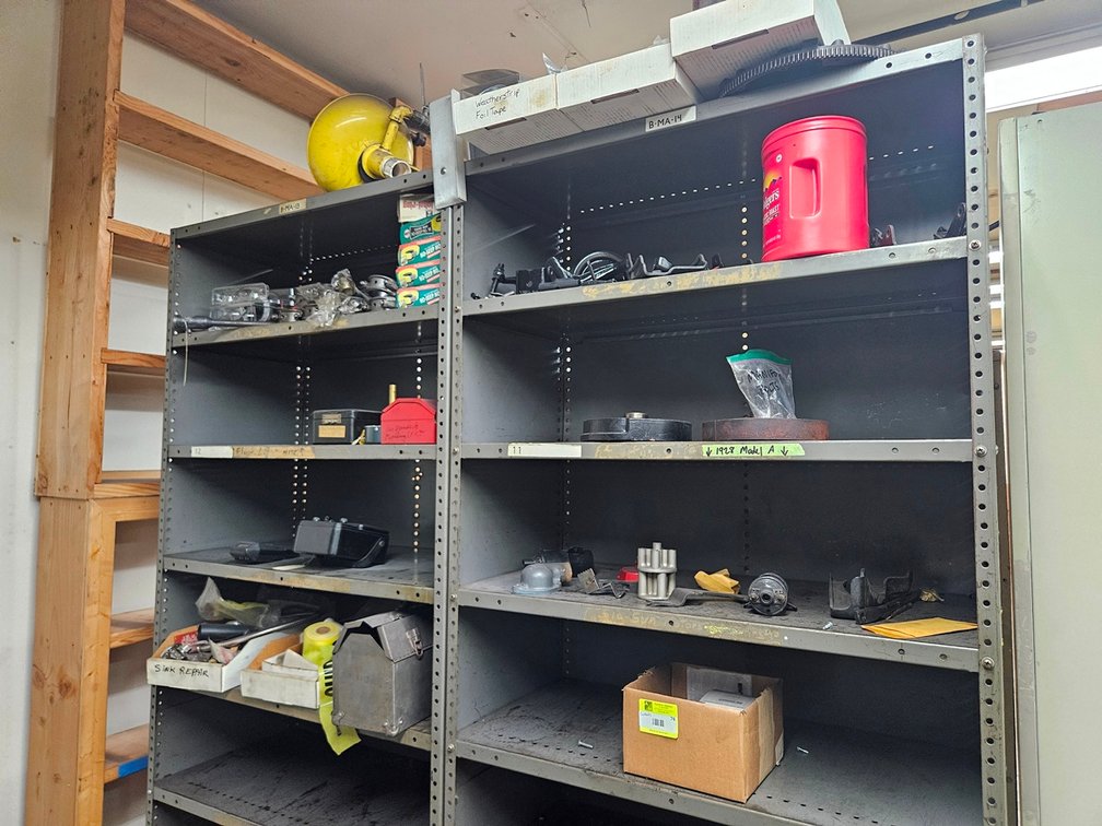Contents of 2 Shelves, Model A and T Parts, More