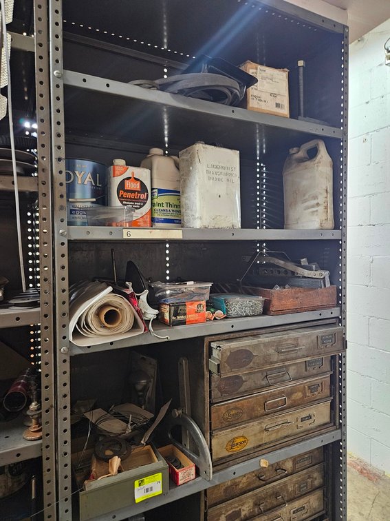 Contents of Shelf, Auto Related, Hardware, More